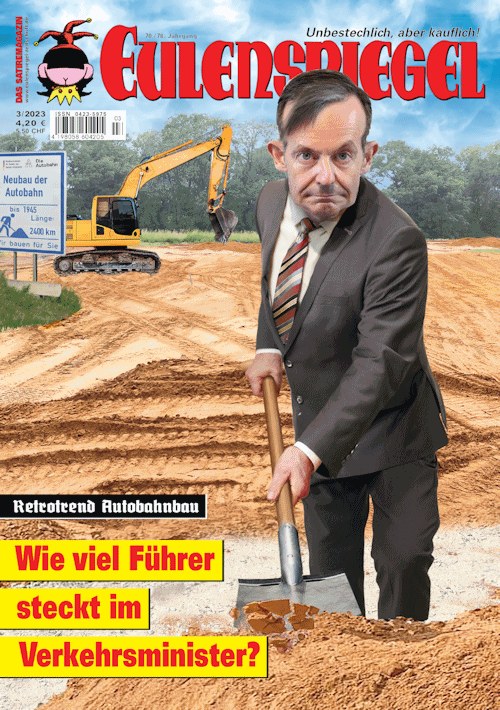 Eulenspiegel Magazine Germany 2023-03 – Volker Wissing – Original Print Issue