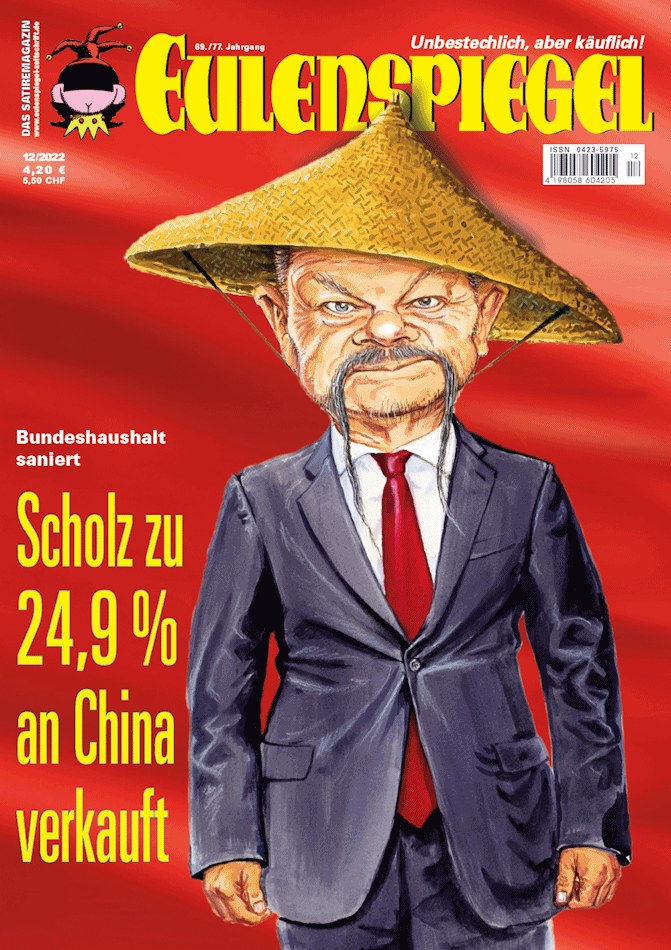 Eulenspiegel Magasin Tyskland 2022-12 – Olaf Scholz – Originaludgave