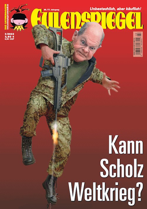 Eulenspiegel Magasin Tyskland 2022-03 – Olaf Scholz – Originaludgave