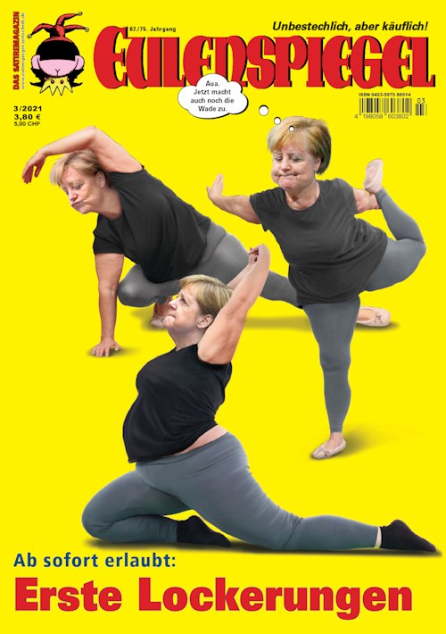 Eulenspiegel Magasin Tyskland 2021-03 – Angela Merkel – Originalutgåva