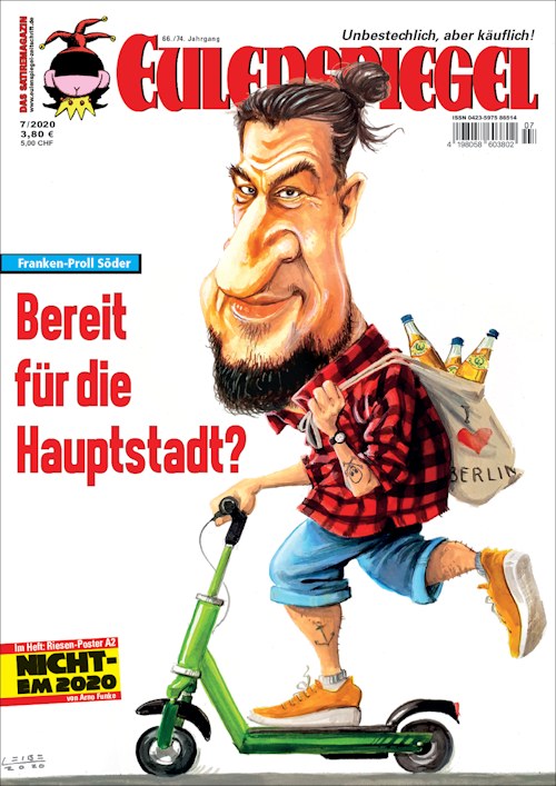 Eulenspiegel Magazine Germany 2020-07 – Markus Söder – Original Print Issue