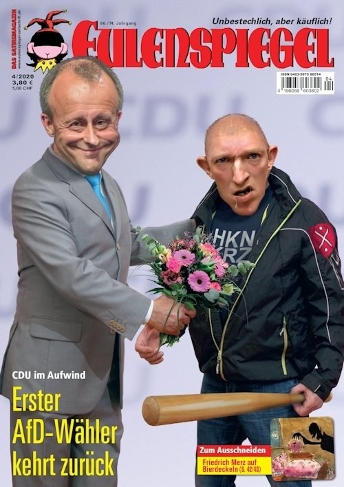 Eulenspiegel Magasin Tyskland 2020-04 – Friedrich Merz – Originaludgave