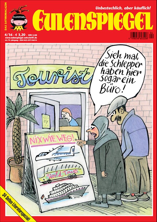 Eulenspiegel Magazine Germany 2016-04 Original Print Issue