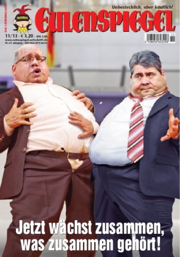 Eulenspiegel Magasin Tyskland 2013-11 – Peter Altmaier Sigmar Gabriel – Originaludgave