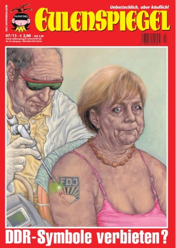 Eulenspiegel Magazine Germany 2013-07 – Angela Merkel – Original Print Issue