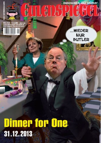 Eulenspiegel Magazine Germany 2013-01 – Peer Steinbrück Angela Merkel – Original Print Issue