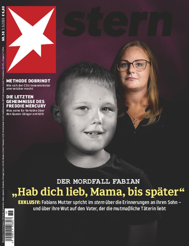 Stern Magasin Tyskland 2026-36 – Fabian Freddie Mercury Alexander Dobrindt – Originalutgåva