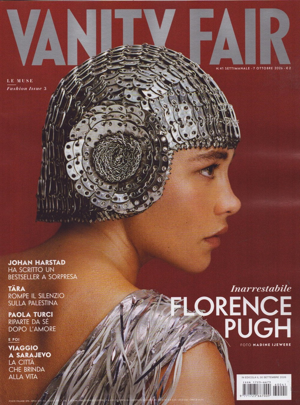 Vanity Fair Lehti Italia 2026-41 – Florence Pugh Johan Harstad Tara Paola Turci – Alkuperäinen painos
