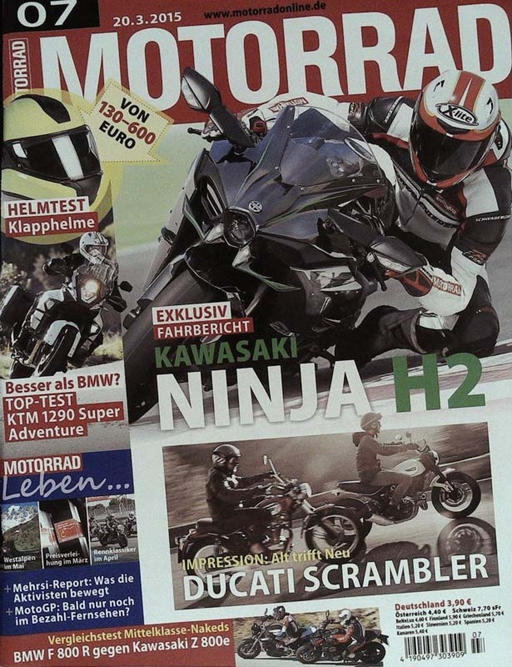 Motorrad Tijdschrift Duitsland 2015-07 Originele uitgave