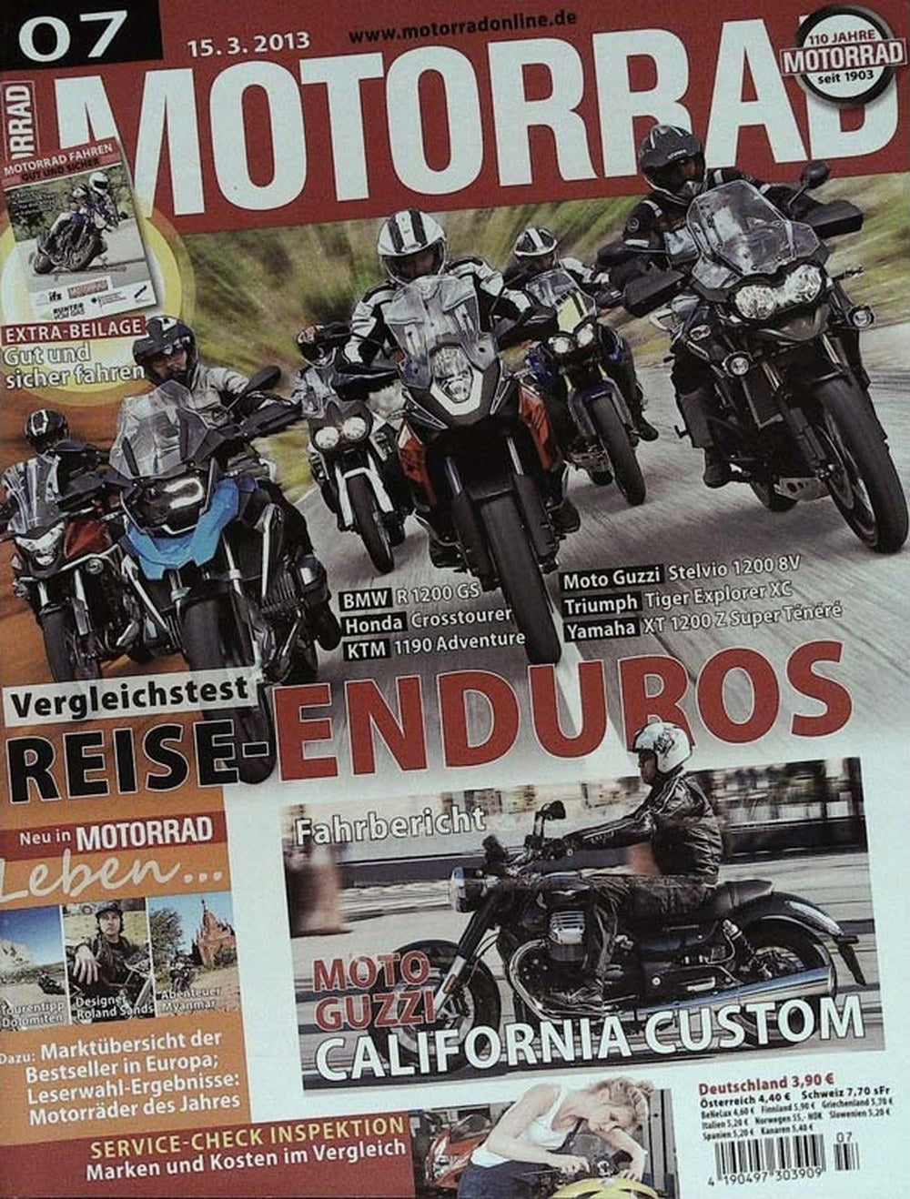 Motorrad Tijdschrift Duitsland 2013-07 Originele uitgave