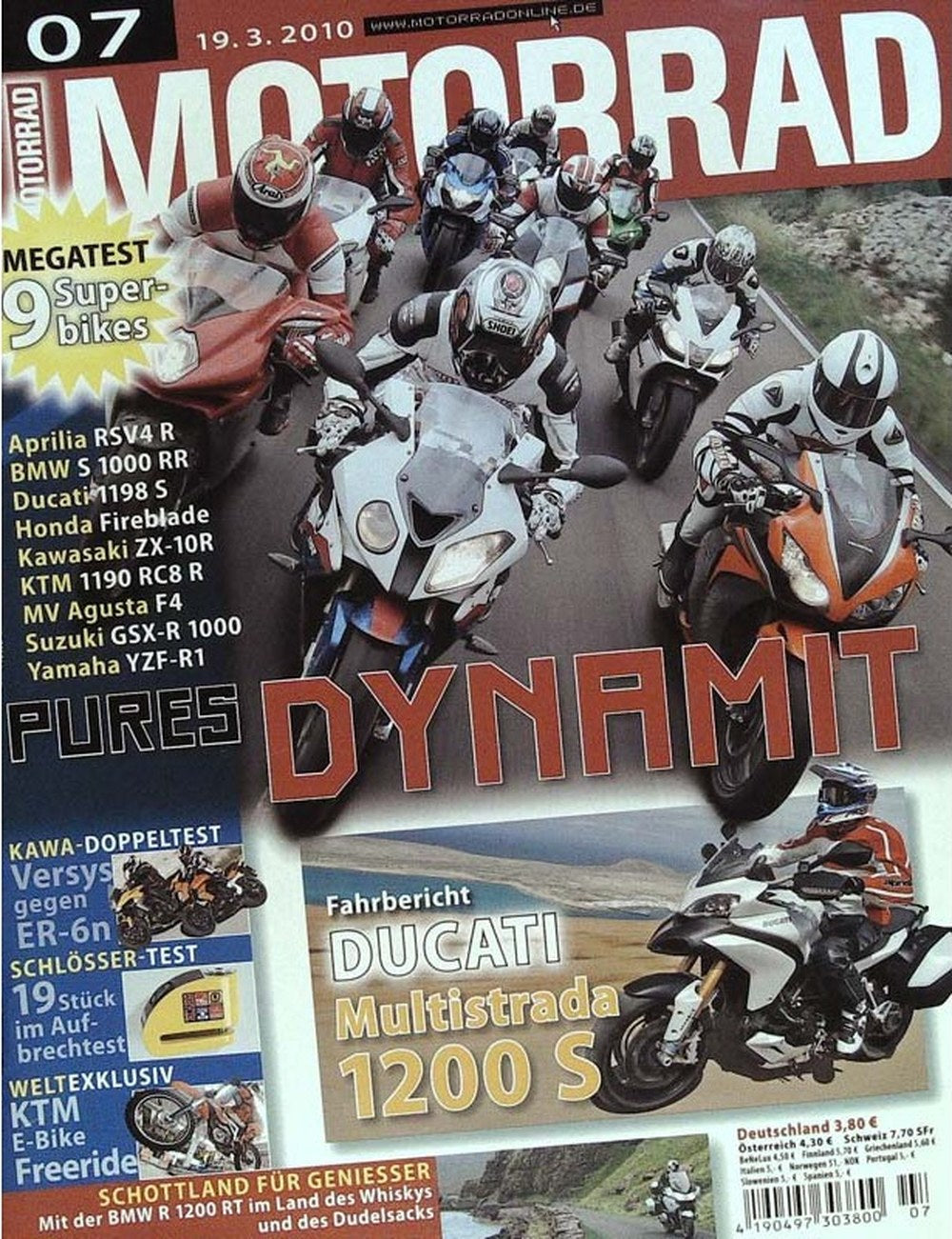 Motorrad Tijdschrift Duitsland 2010-07 Originele uitgave