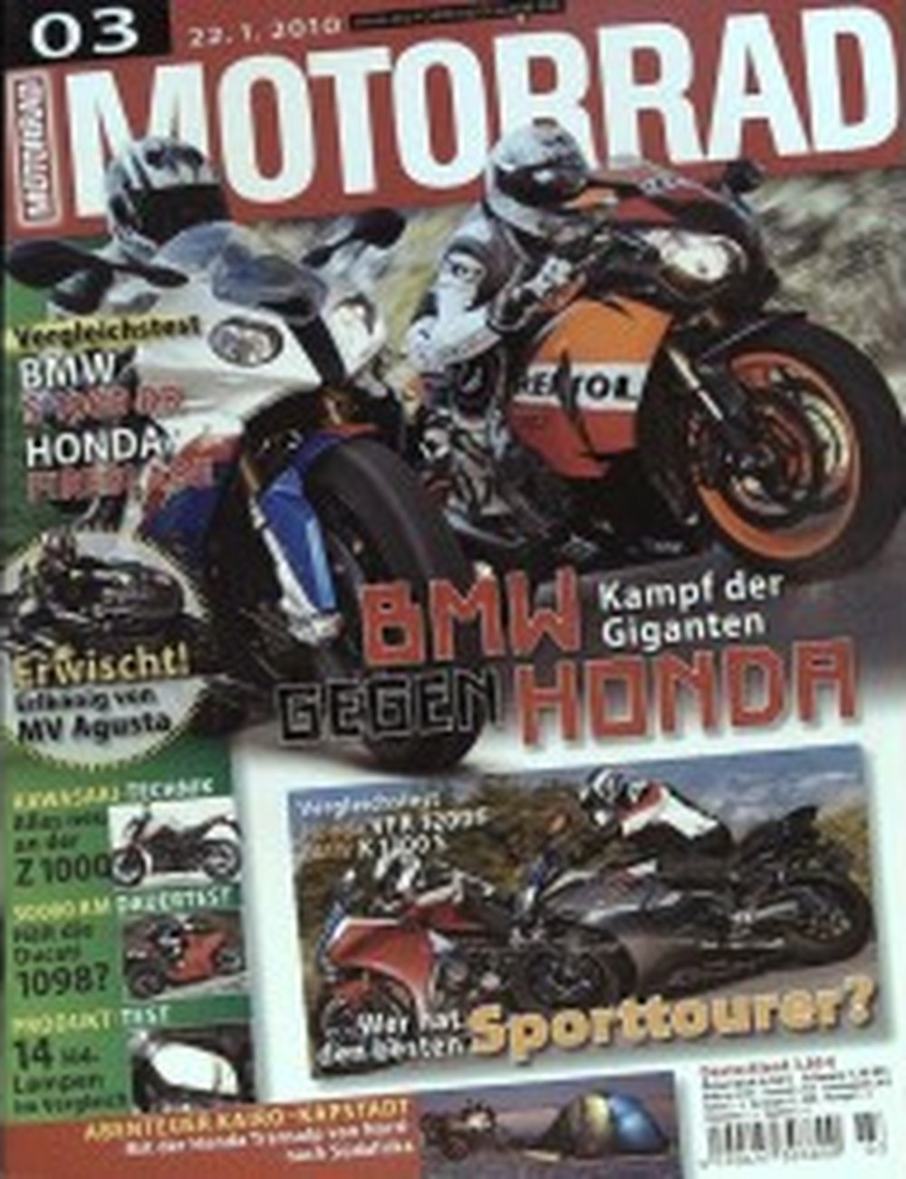 Motorrad Magazine Allemagne 2010-04 Édition originale