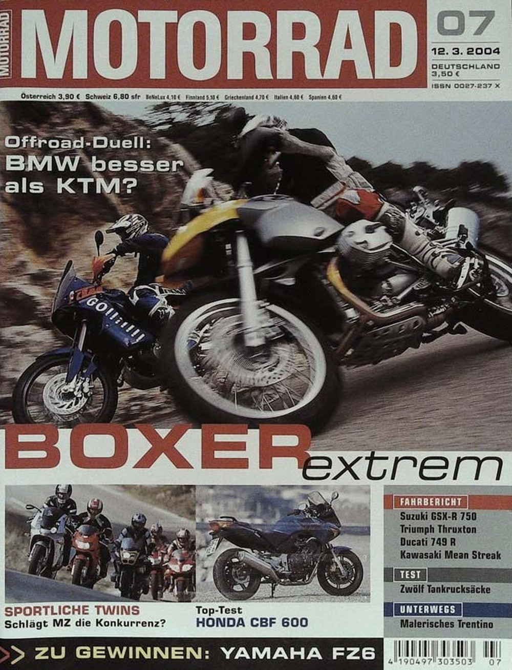 Motorrad Lehti Saksa 2004-07 Alkuperäinen painos