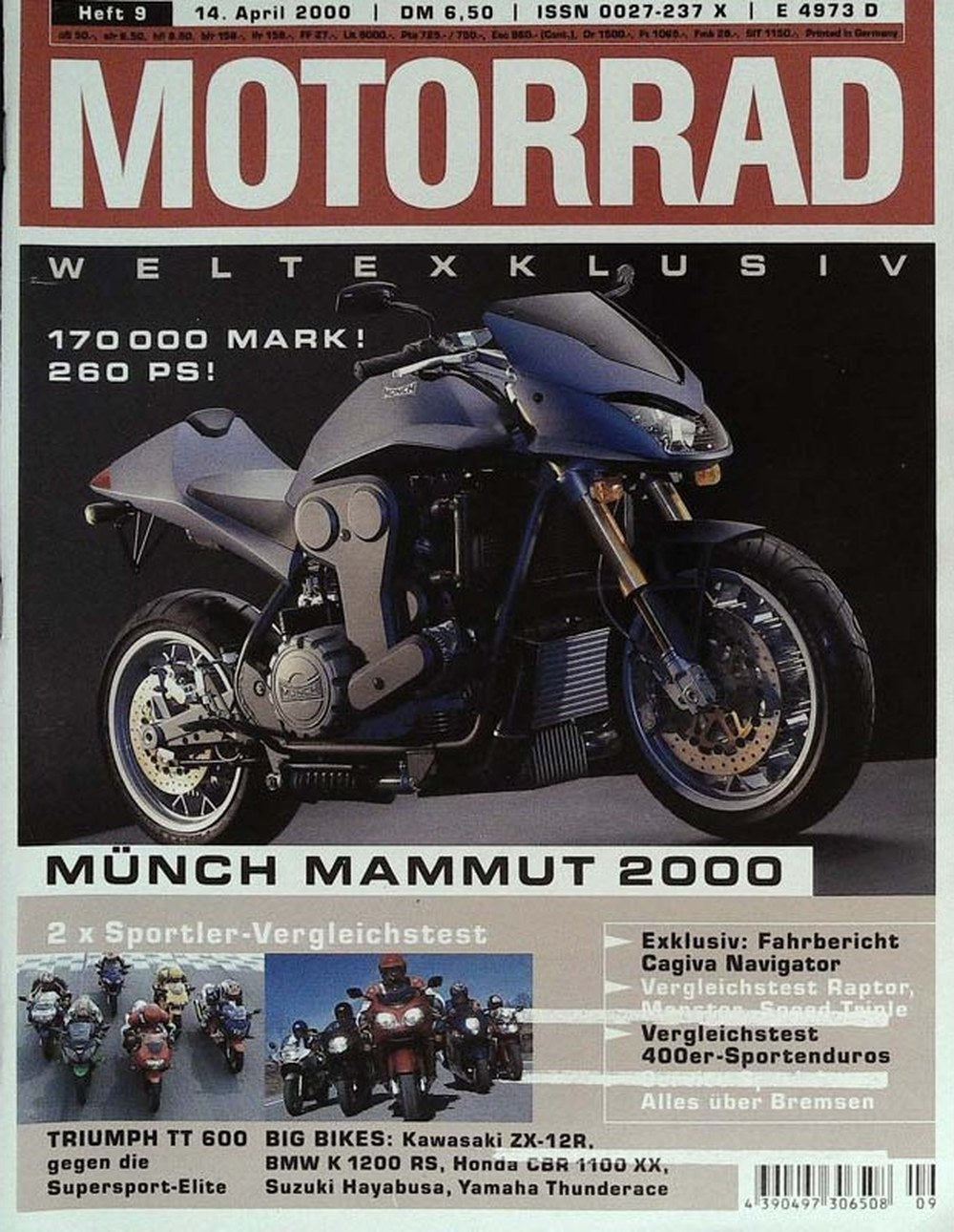 Motorrad Lehti Saksa 2000-09 Alkuperäinen painos
