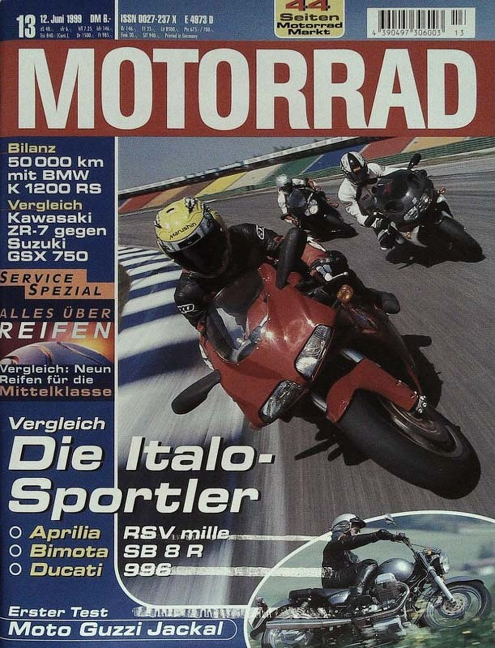 Motorrad Tijdschrift Duitsland 1999-13 Originele uitgave