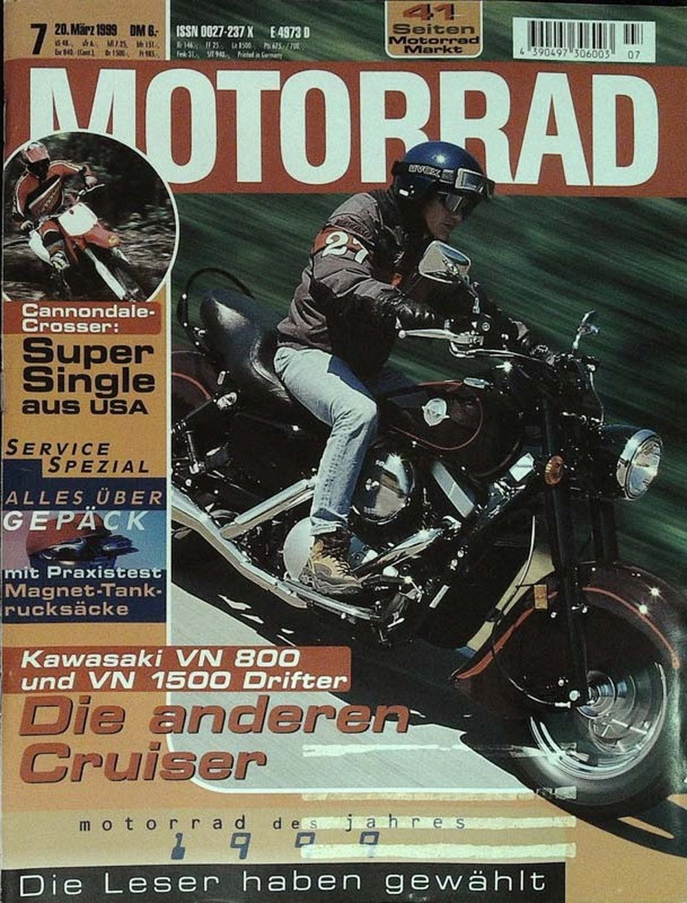 Motorrad Lehti Saksa 1999-07 Alkuperäinen painos