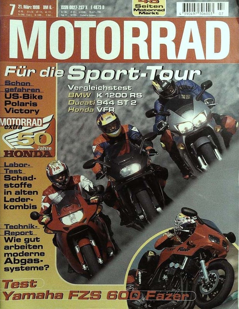 Motorrad Tijdschrift Duitsland 1998-07 Originele uitgave