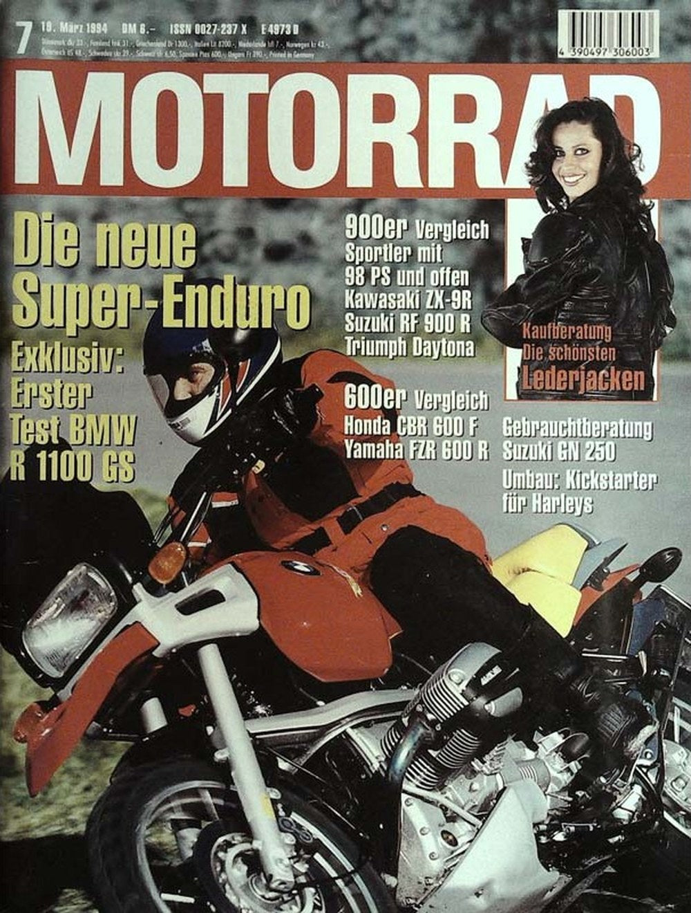 Motorrad Tijdschrift Duitsland 1994-07 Originele uitgave