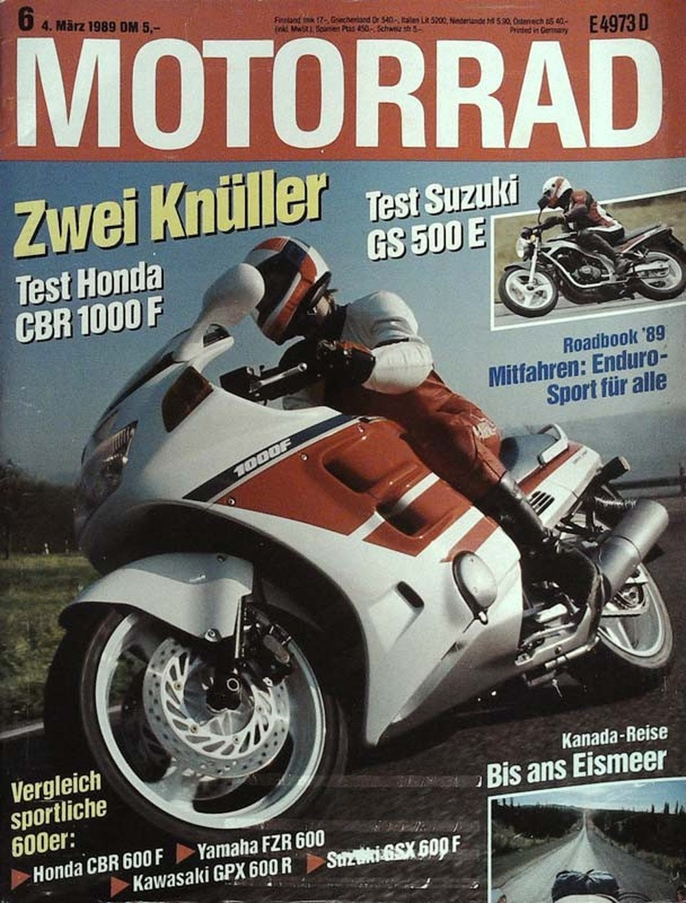 Motorrad Tijdschrift Duitsland 1989-06 Originele uitgave