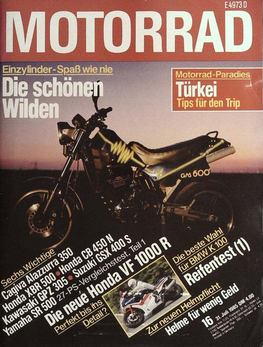 Motorrad Tijdschrift Duitsland 1985-16 Originele uitgave