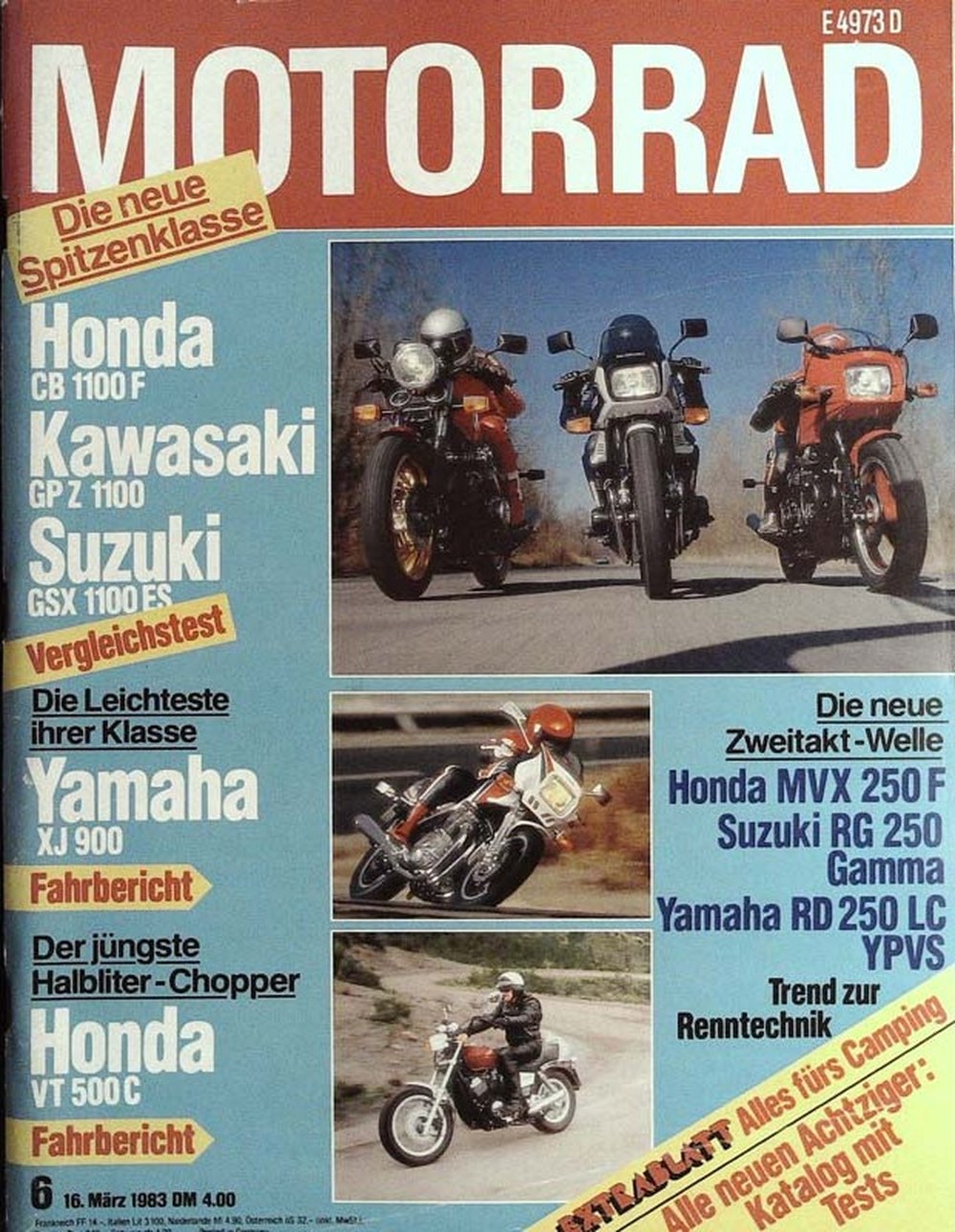 Motorrad Tijdschrift Duitsland 1983-06 Originele uitgave