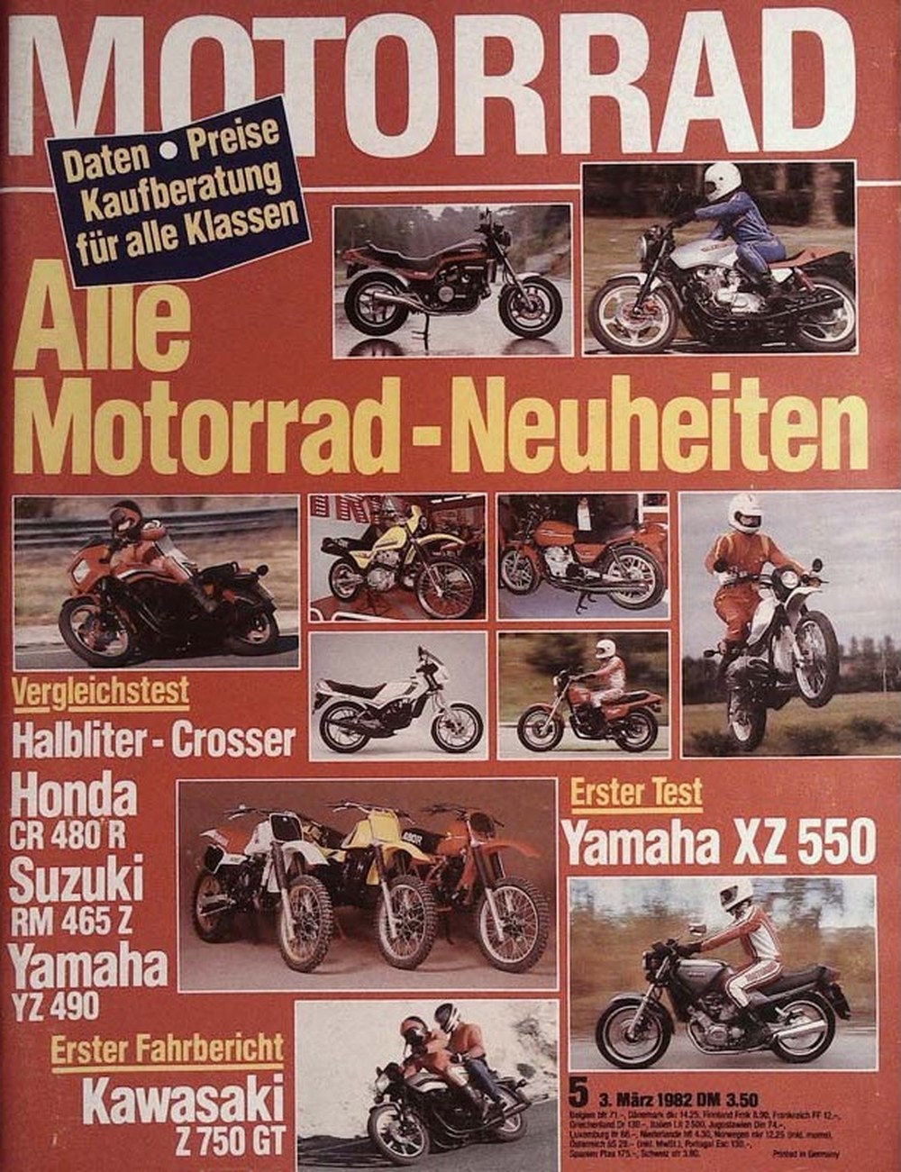 Motorrad Tijdschrift Duitsland 1982-05 Originele uitgave