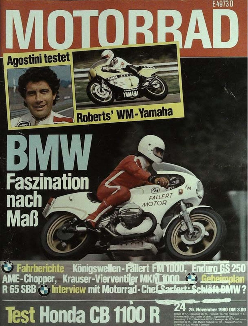 Motorrad Lehti Saksa 1980-24 – Giacomo Agostini Kenny Roberts – Alkuperäinen painos