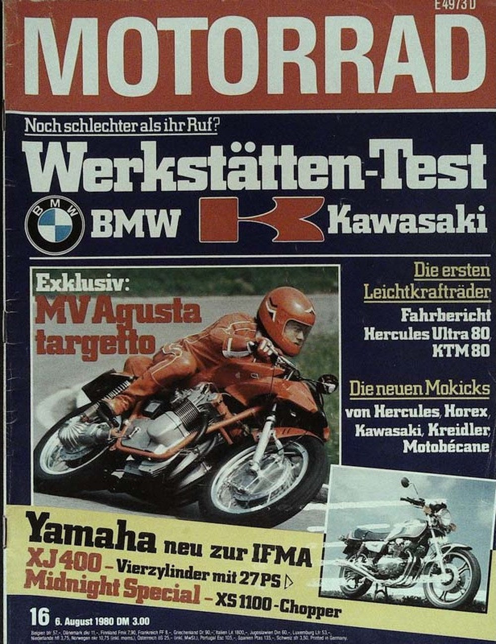 Motorrad Tijdschrift Duitsland 1980-16 Originele uitgave