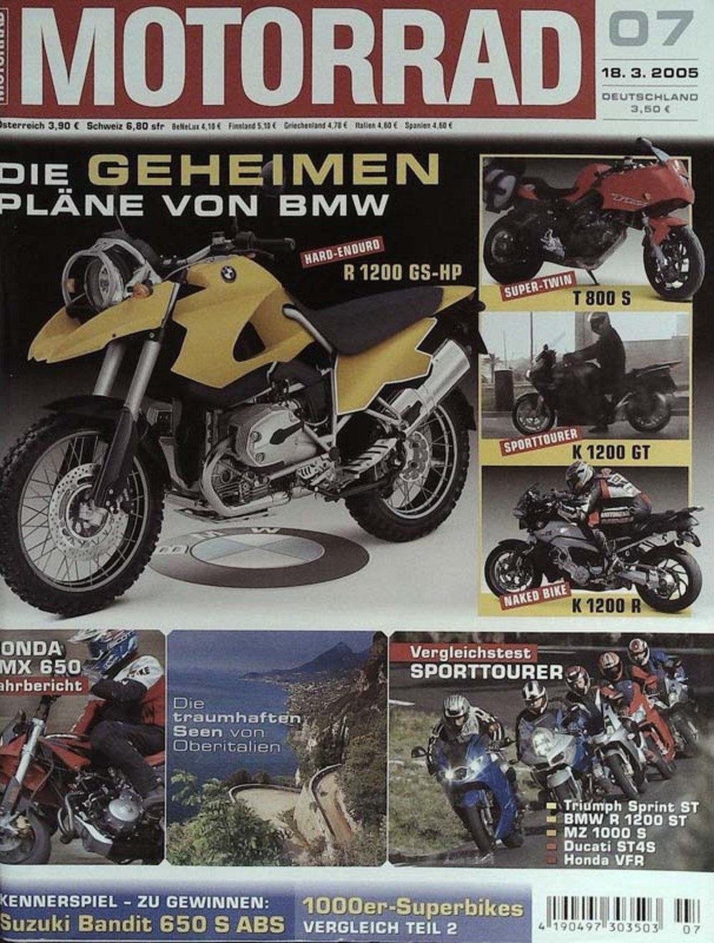 Motorrad Tijdschrift Duitsland 2005-07 Originele uitgave