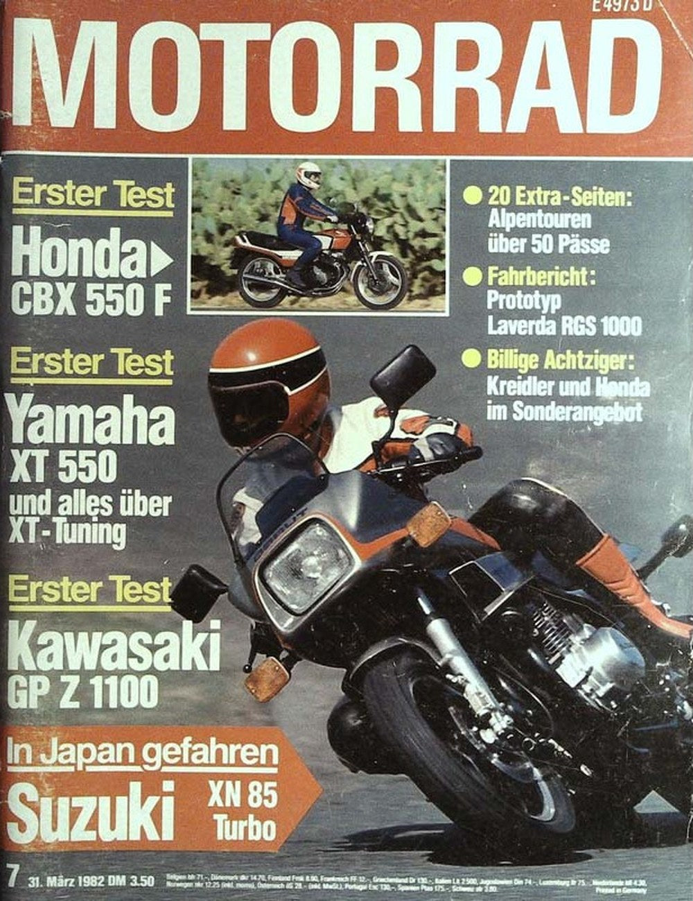 Motorrad Tijdschrift Duitsland 1982-07 Originele uitgave