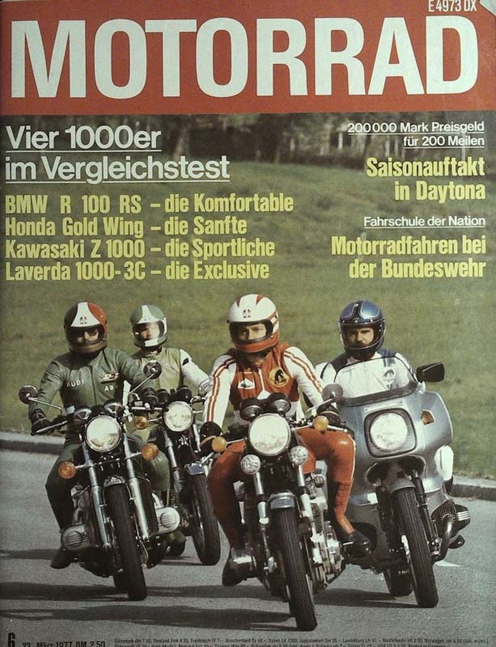 Motorrad Tijdschrift Duitsland 1977-06 Originele uitgave