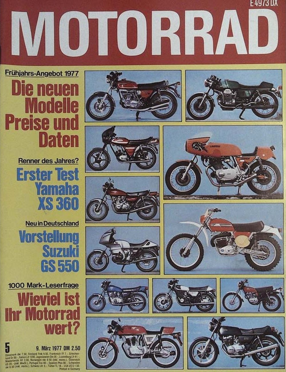Motorrad Tijdschrift Duitsland 1977-05 Originele uitgave