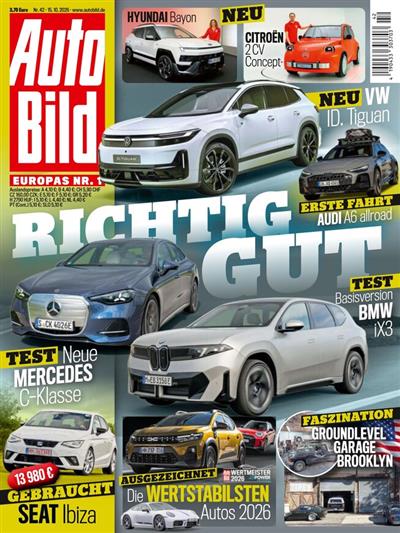 Auto Bild Tijdschrift Duitsland 2026-42 Originele uitgave