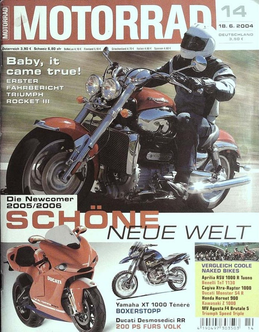 Motorrad Lehti Saksa 2004-14 Alkuperäinen painos