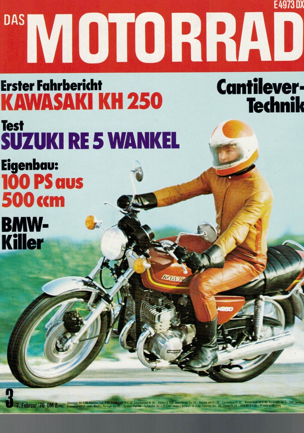 Motorrad Lehti Saksa 1976-03 Alkuperäinen painos
