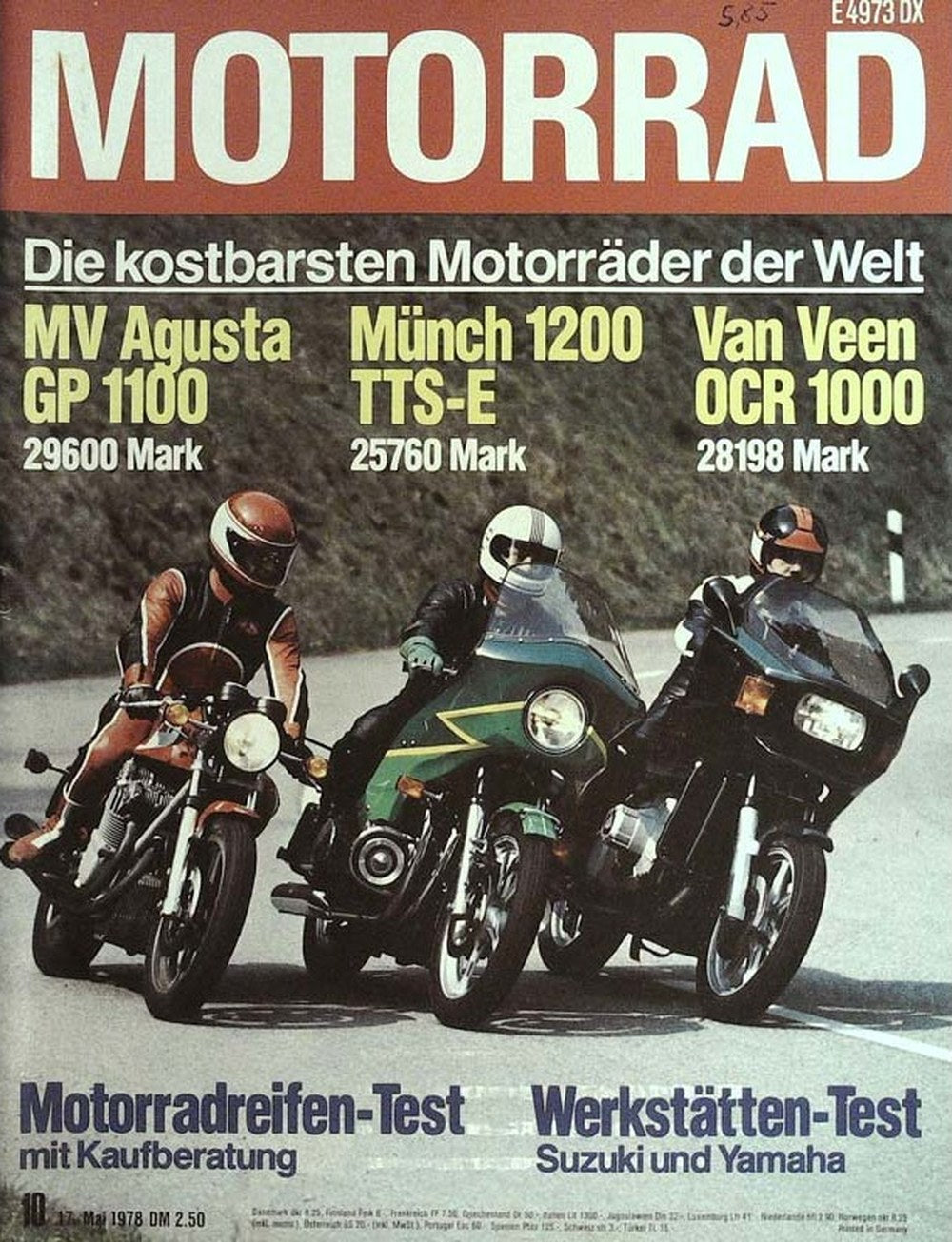 Motorrad Tijdschrift Duitsland 1978-10 Originele uitgave