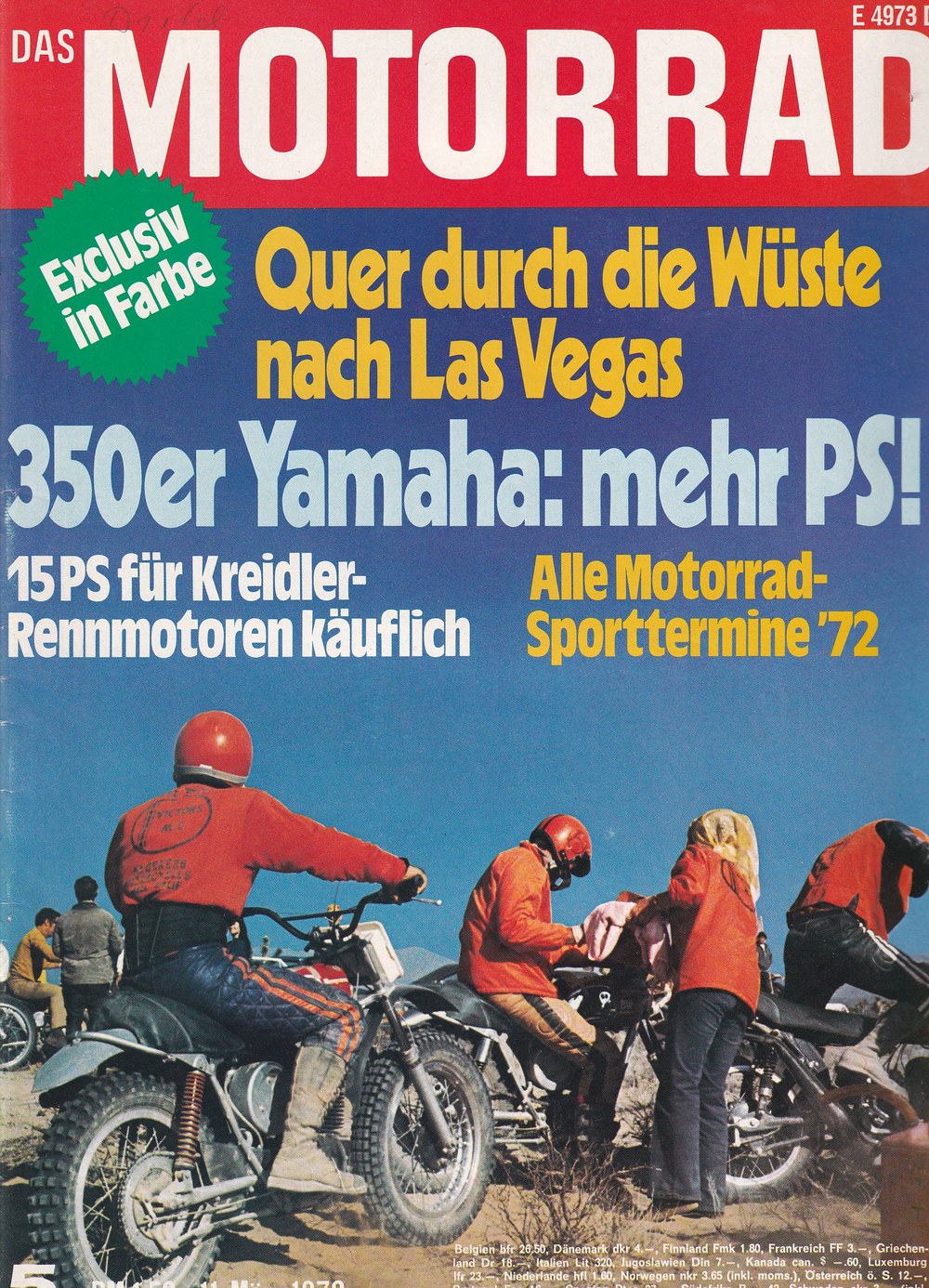 Motorrad Tijdschrift Duitsland 1972-05 Originele uitgave