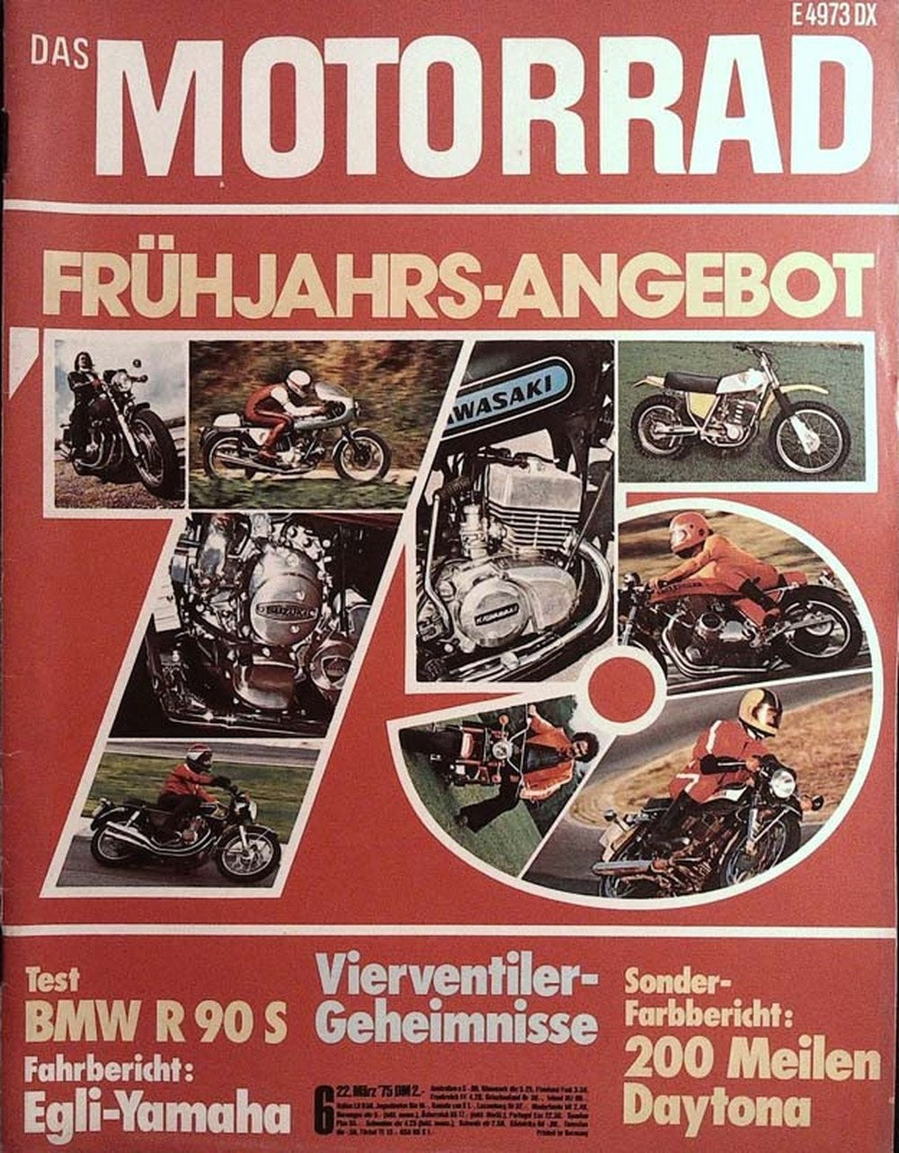 Motorrad Tijdschrift Duitsland 1975-06 Originele uitgave