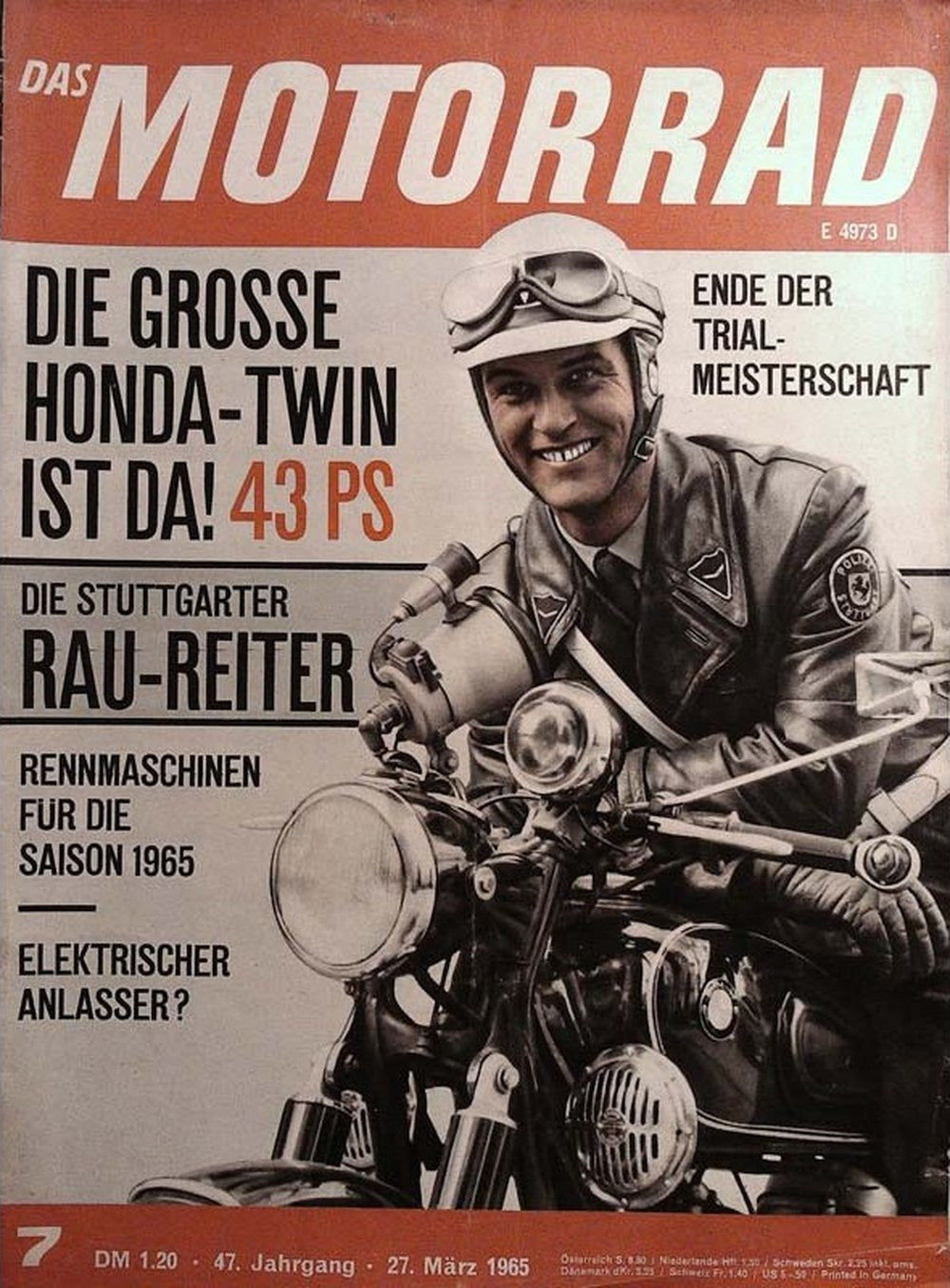 Motorrad Magasin Tyskland 1965-07 Originaludgave