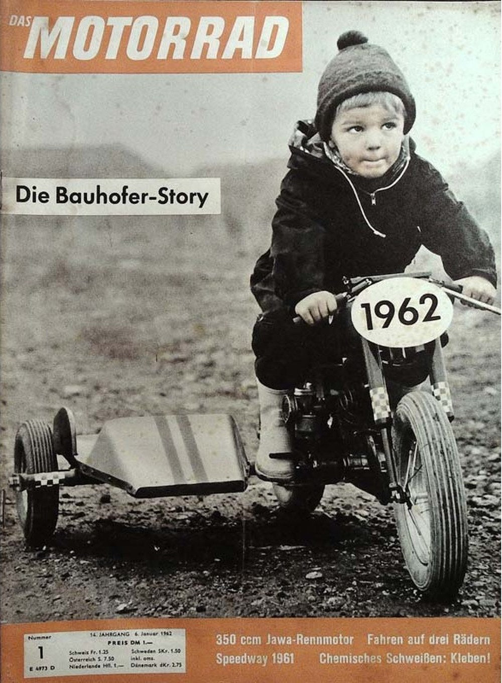 Motorrad Revista Alemania 1962-01 Edición original