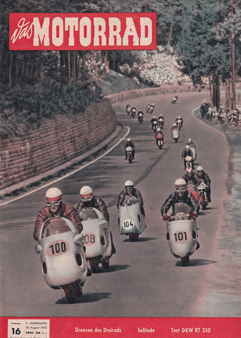 Motorrad Tijdschrift Duitsland 1955-16 Originele uitgave