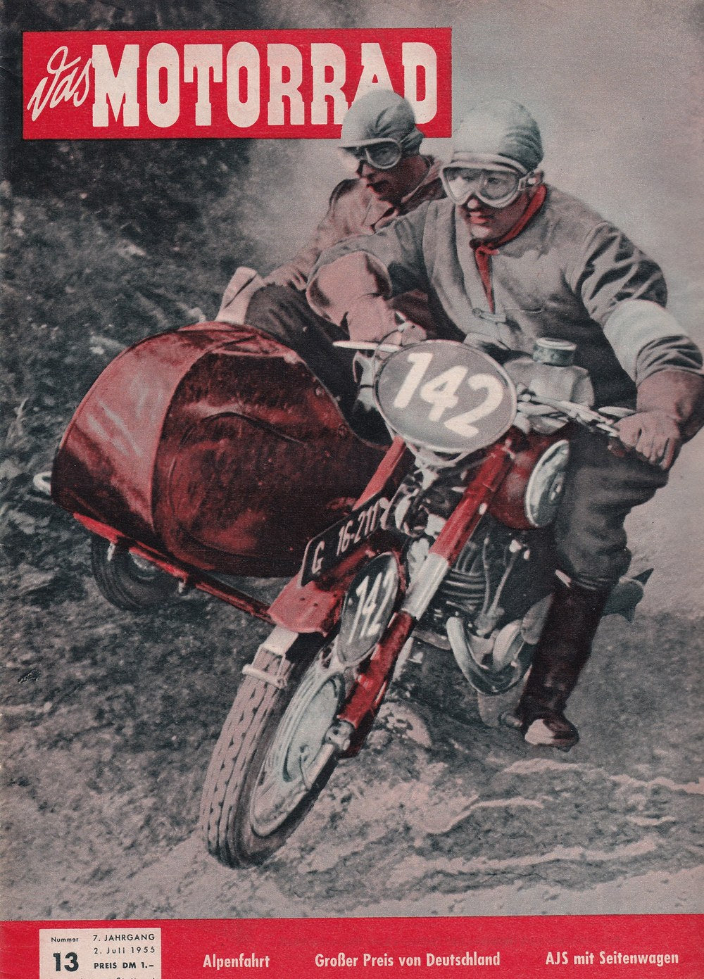 Motorrad Tijdschrift Duitsland 1955-13 Originele uitgave