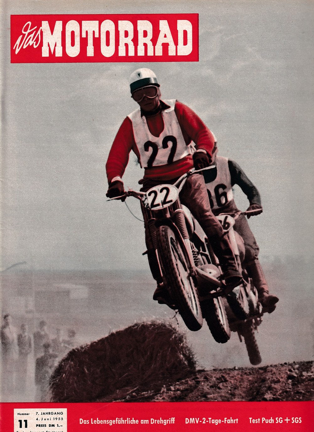 Motorrad Lehti Saksa 1955-11 Alkuperäinen painos