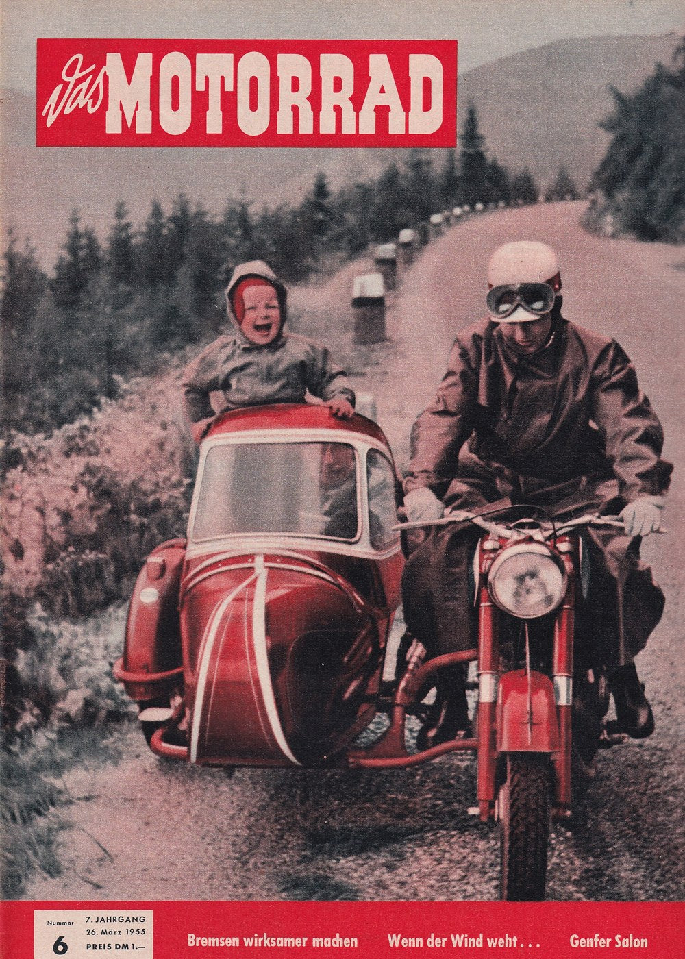 Motorrad Lehti Saksa 1955-06 Alkuperäinen painos