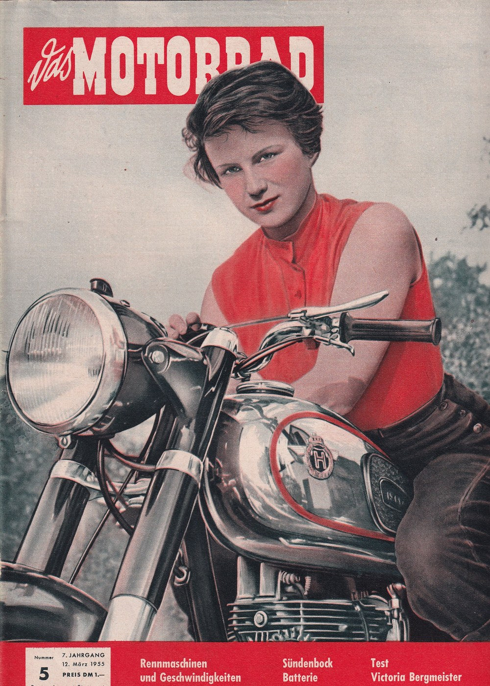 Motorrad Tijdschrift Duitsland 1955-05 Originele uitgave