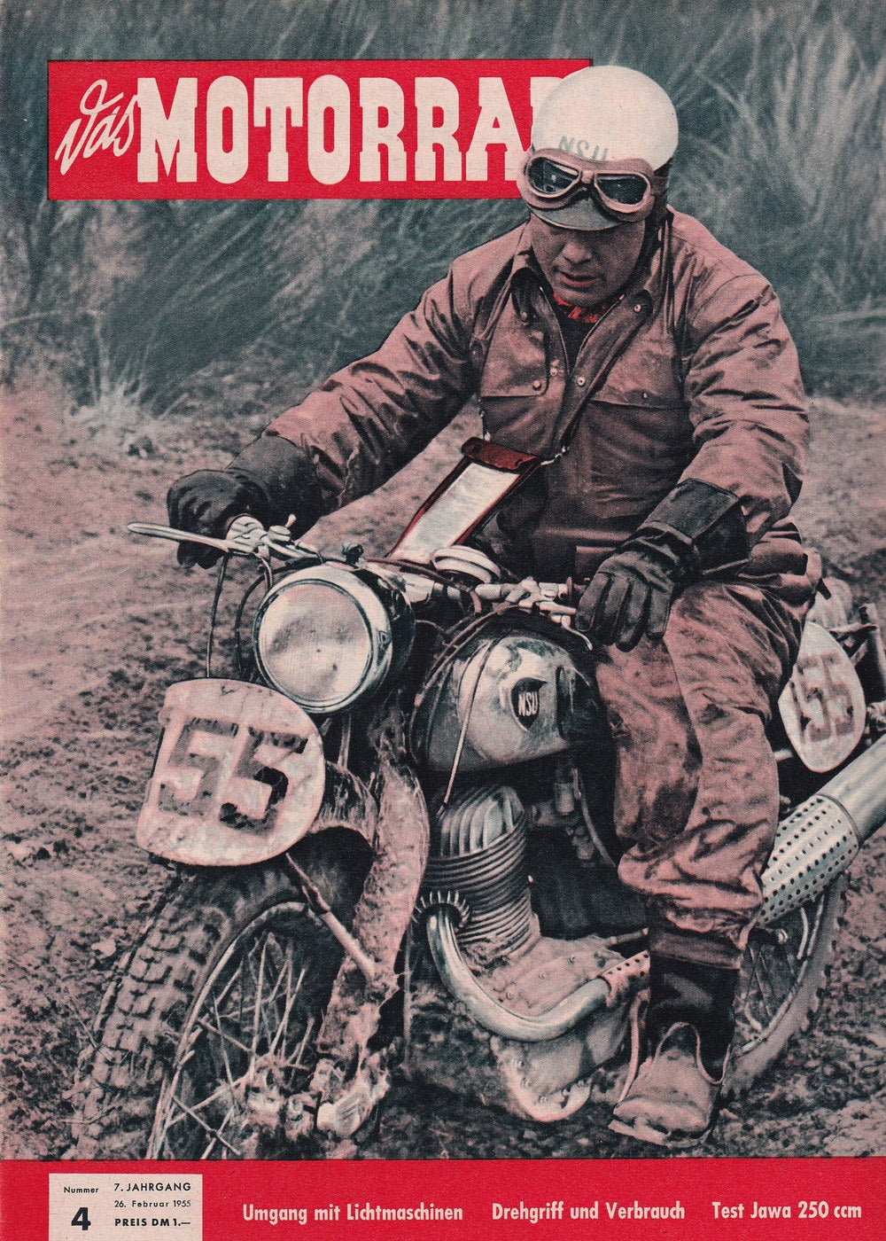 Motorrad Tijdschrift Duitsland 1955-04 Originele uitgave