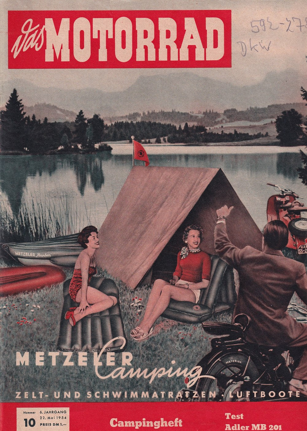 Motorrad Tijdschrift Duitsland 1954-10 Originele uitgave
