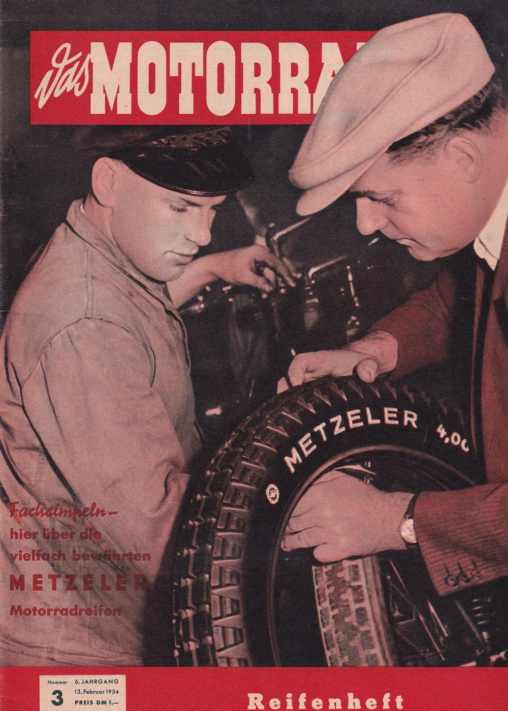 Motorrad Tijdschrift Duitsland 1954-03 Originele uitgave