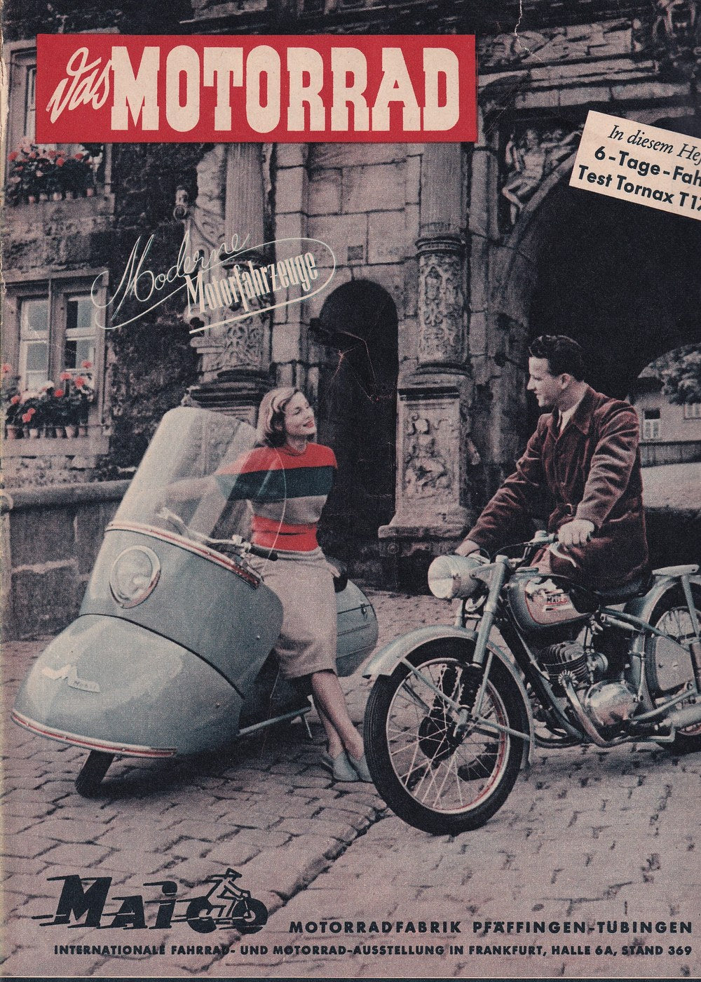 Motorrad Lehti Saksa 1951-21 Alkuperäinen painos