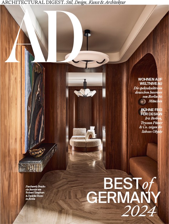 Ad Architectural Digest Tijdschrift Duitsland 2024-10 – Robert Stephan Davide Rizzo Iris Berben Trystan Pütter – Originele uitgave